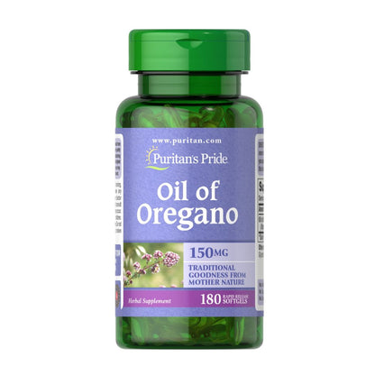 Puritan's Pride Oil Of Oregano 150mg 180 Softgels