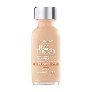 L'Oreal Paris True Match SPF 17 Neutral N3 Natural Buff Super-Blendable Foundation 30ml