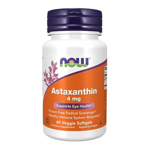 Now Foods Astaxanthin 4mg 60 Veg Softgels