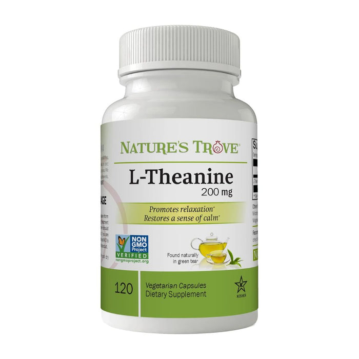 Natures Trove L-Theanine 200mg 120 Veg Capsules