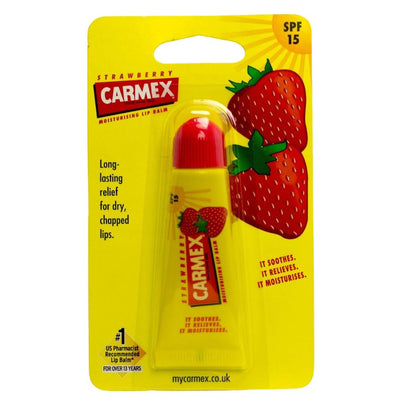 Carmex Strawberry SPF 15 Moisturizing Lip Balm 10g