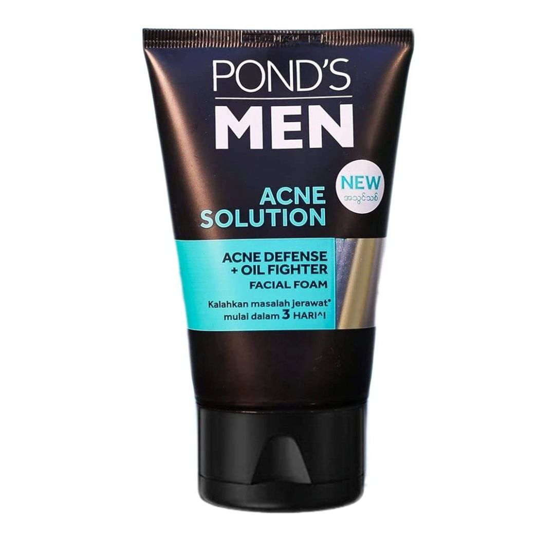 Pond's Men Acne Solution Acne Defense + Oil Fighter Facial Foam Wash 100g,8999999034719,
