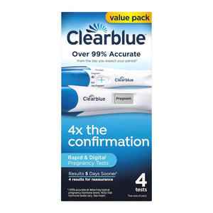 Clearblue Rapid & Digital Pregnancy Tests 4 Count