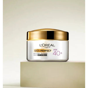 L'Oreal Paris Skin Perfect Age 40+ SPF 21 PA+++ Anti-Aging + Whitening Cream 50g,8901526104703,