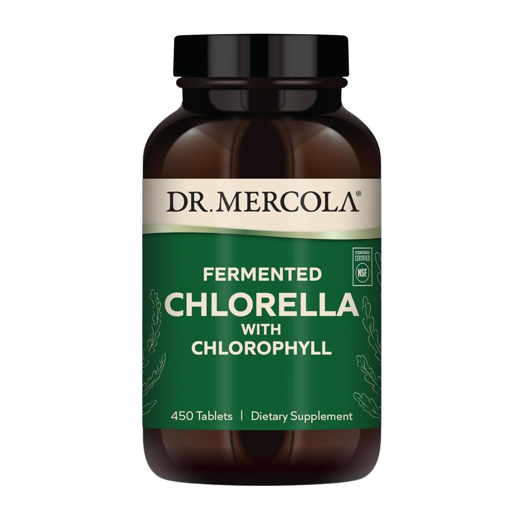 Dr. Mercola Fermented Chlorella Chlorophyll 450 Tablets