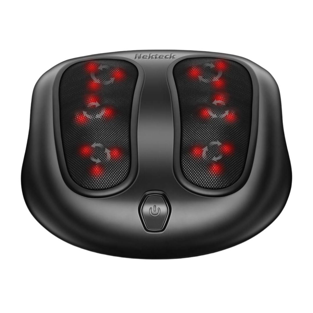 Nekteck NK-FM-100-BLK 48W Black Foot Massager Machine & Built in Adapter