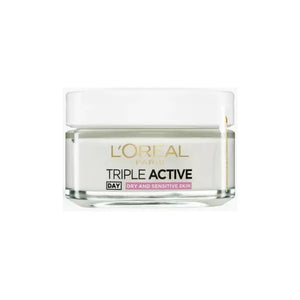 L'Oreal Paris Triple Active 24H Hydration Day Moisturiser For Dry & Sensitive Skin 50ml,3600521719640,