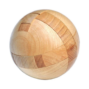 KINGOU The Brain Teasers 3D Wooden Ball & Metal Puzzles Solutions,X000TCEY07