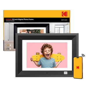 KODAK RDPF-1020V 10.1 Inch 8GB Storage Black Digital Wooden Photo Frame