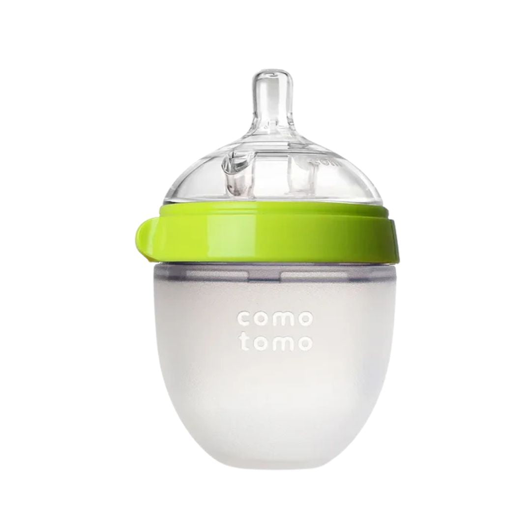 Comotomo Soft Hygienic Silicone Slow Flow Green Baby Bottle 150ml