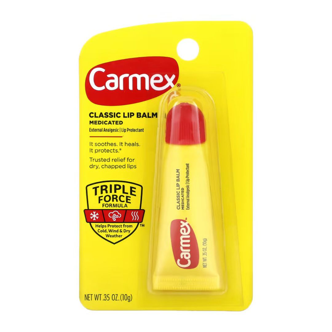 Carmex Medicated Triple Force Formula Classic Lip Balm 10g