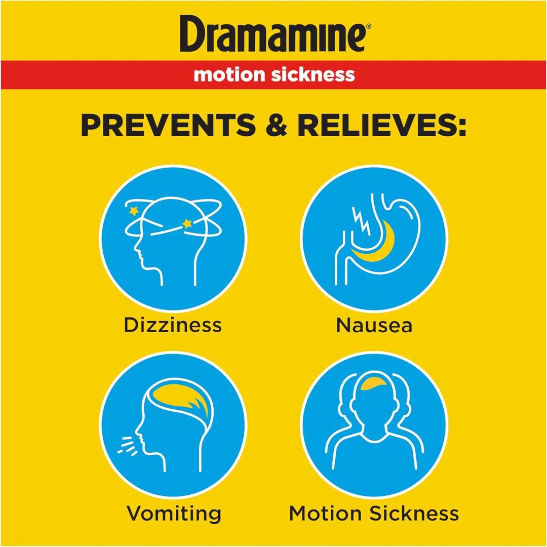 Dramamine Original Motion Sickness 12 Tablets,831248001975,