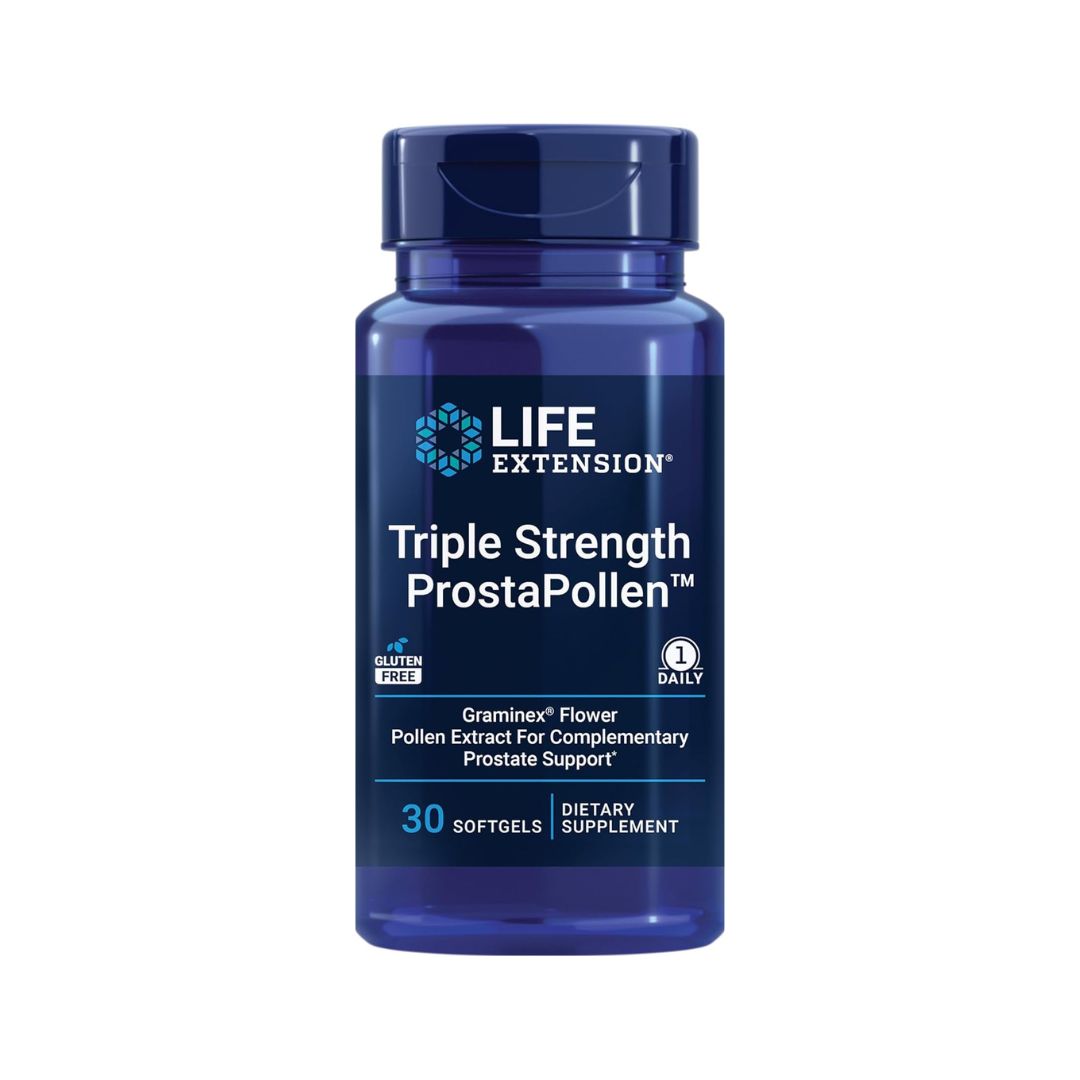 Life Extension Triple Strength ProstaPollen 30 Softgels
