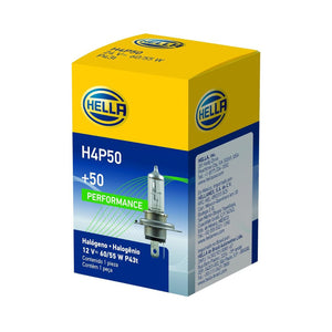HELLA H4P50 +50 Performance 12V, 60/55W Bulb