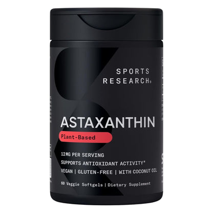 Sports Research Astaxanthin Plant Based 60 Veggie Softgels