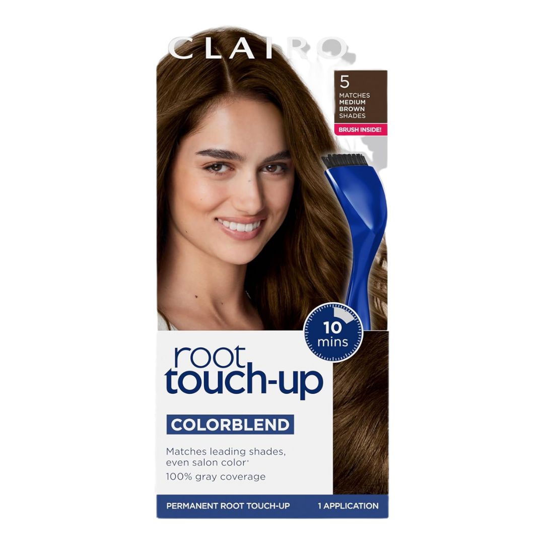 Clairol 5 Medium Brown Colorblend Permanent Root Touch-Up Kit