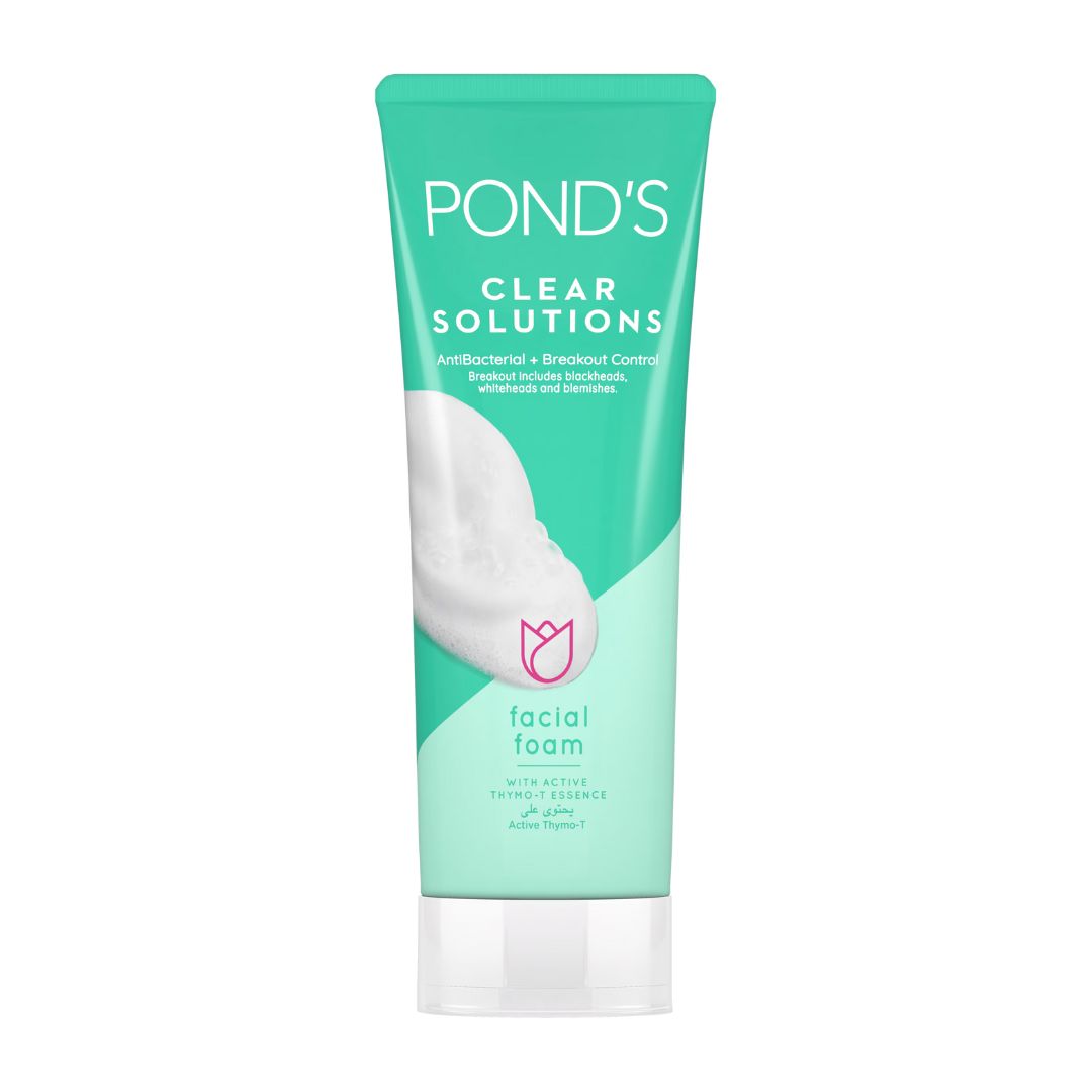 Pond's Clear Solutions Herbal Clay Antibacterial + Oil Control Facial Scrub 100g