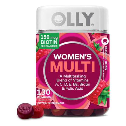 OLLY Women's Multi Blissful Berry Flavor 130 Gummies