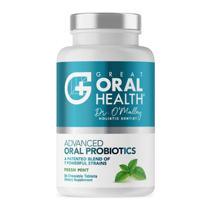 Great Oral Health Advanced Oral Probiotics Fresh Mint Flavor 60 Chewable Tablets