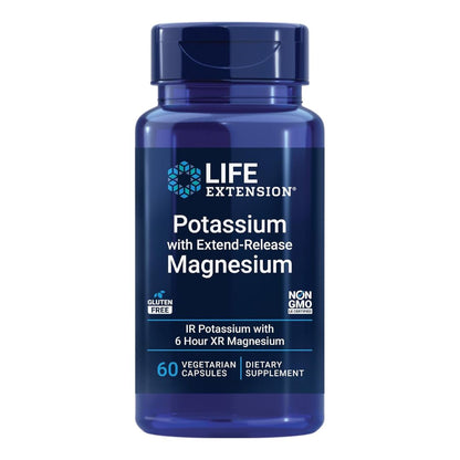 Life Extension Potassium & Extend-Release Magnesium 60 Veg Capsules