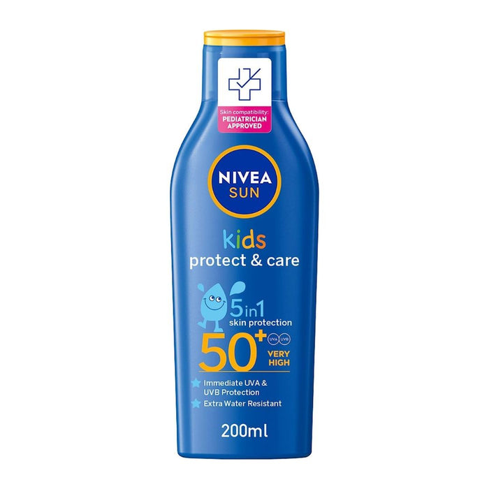 Nivea Sun Kids Protect & Care SPF 50+ Very High Sunscreen Lotion 200ml,4005808439836