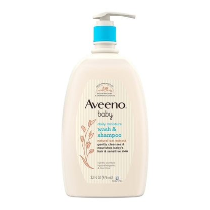 Aveeno Baby Daily Moisture Natural Oat Extract Body Wash & Shampoo