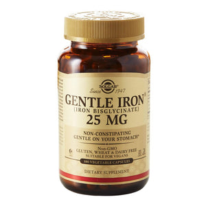 Solgar Gentle Iron 25mg 180 Veg Capsules