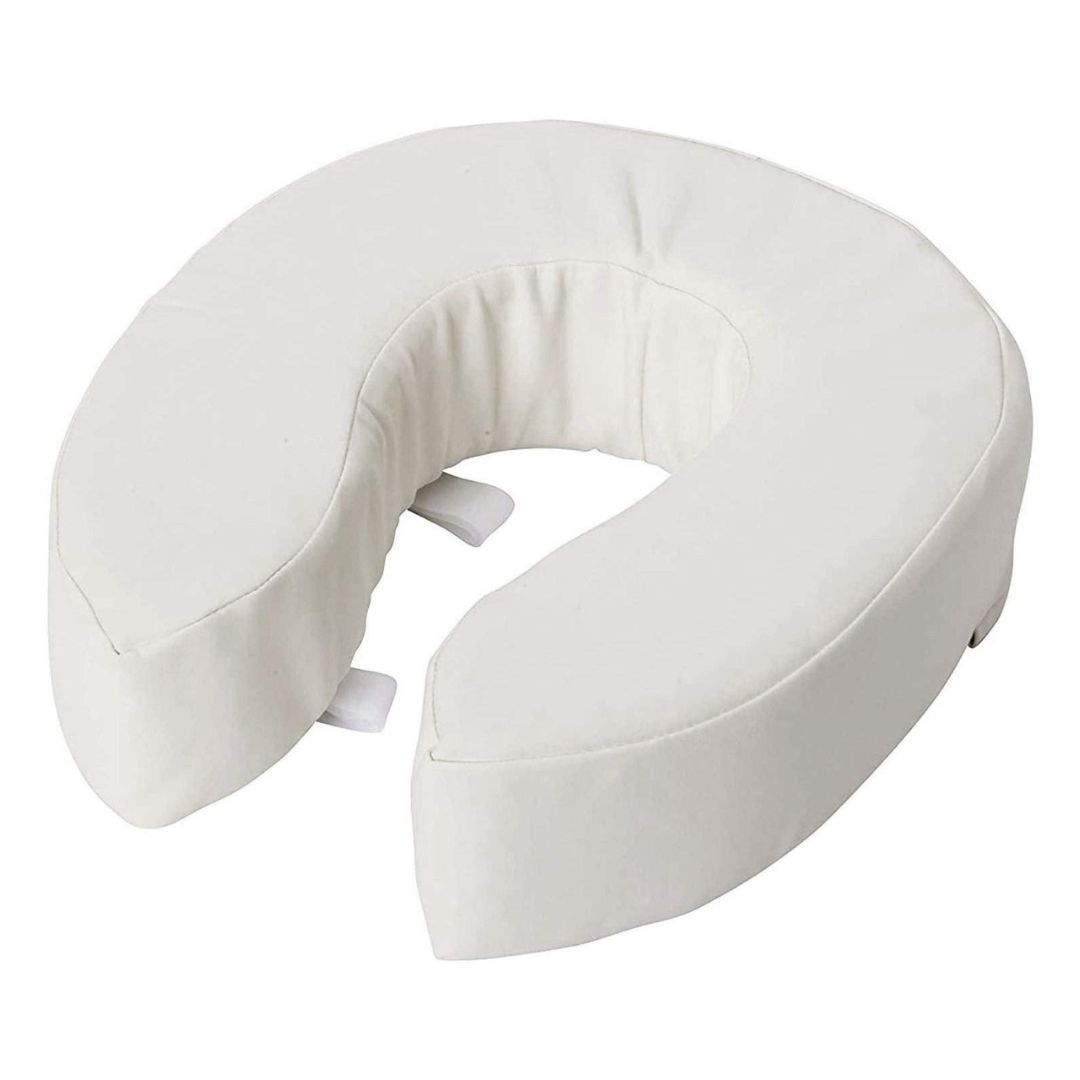 DMI 2 Inch Foam Padding White Leather Toilet Seat Cushion