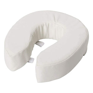 DMI 2 Inch Foam Padding White Leather Toilet Seat Cushion
