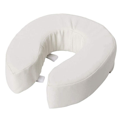 DMI 2 Inch Foam Padding White Leather Toilet Seat Cushion