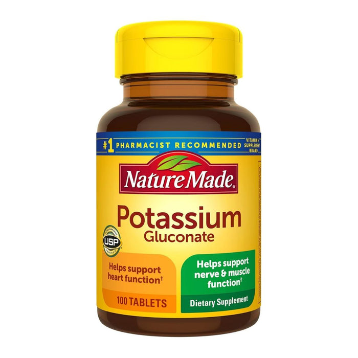 Nature Made Potassium Gluconate 100 Tablets