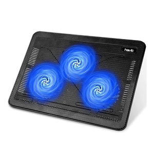 HAVIT HV-F2056 3 Fans 17 Inch Black Laptop Cooler Cooling Pad