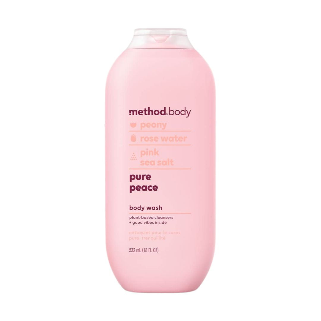 Method Pure Peace Peony, Rose Water & Pink Sea Salt Body Wash 532ml