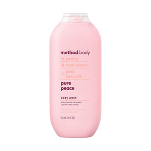 Method Pure Peace Peony, Rose Water & Pink Sea Salt Body Wash 532ml