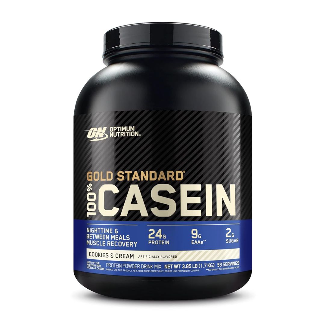 Optimum Nutrition Gold Standard 100% Casein Cookies & Cream Flavor Protein Powder 1.75kg