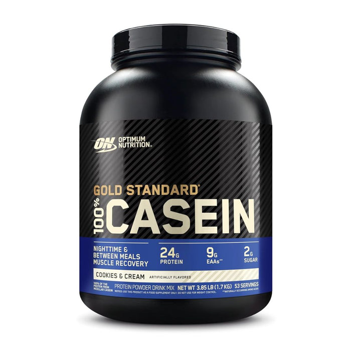 Optimum Nutrition Gold Standard 100% Casein Cookies & Cream Flavor Protein Powder 1.75kg