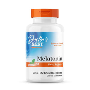 Doctor's Best Melatonin 5mg Natural Mint 120 Chewable Tablets