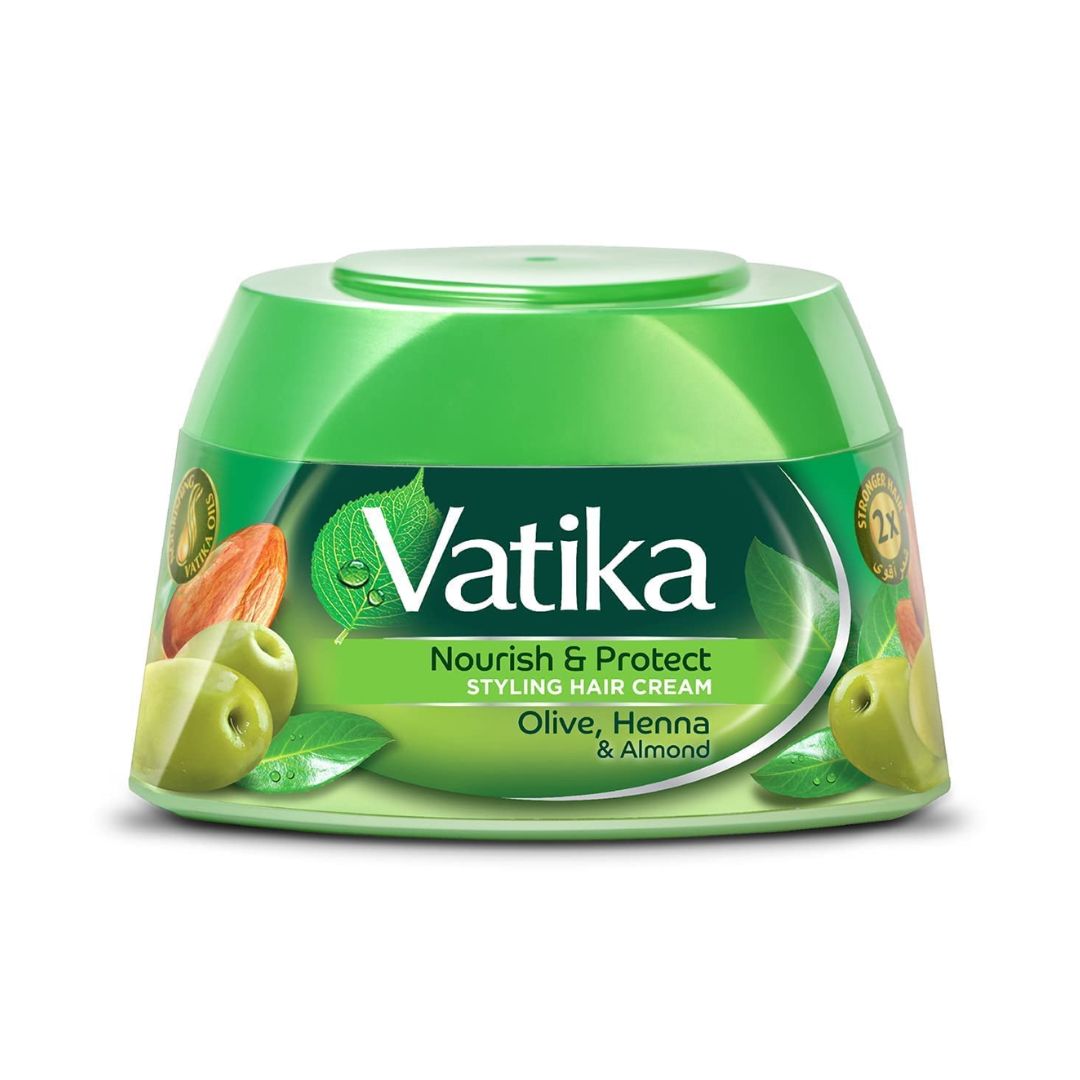 Vatika Nourish & Protect Olive, Henna & Almond Styling Hair Cream 140ml