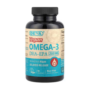 Deva Vegan Omega-3 DHA-EPA 200mg 90 Veg Capsules