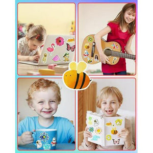 Eoaod 200Pcs Cute Water Bottle Stickers for Kids, Waterproof Vinyl Aesthetic Sticker Pack for Laptops, School, Skateboards & More