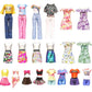 20 Pcs Doll Clothes And Accessories Handmade 2 Sequins Dresses 4 Fashion Dresses 4 Tops And Pants Casual Outfits 10 Shoes For 11.5 Inch Girl Dolls,
