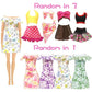 20 Pcs Doll Clothes And Accessories Handmade 2 Sequins Dresses 4 Fashion Dresses 4 Tops And Pants Casual Outfits 10 Shoes For 11.5 Inch Girl Dolls,