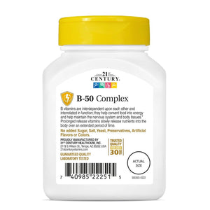 21st Century B-50 Complex 60 Tablets