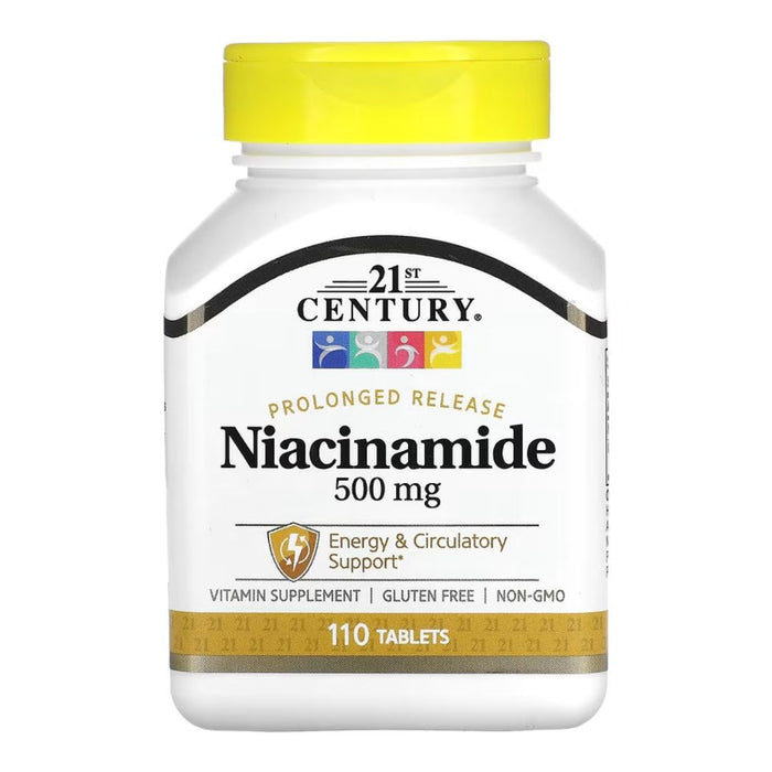 21st Century Niacinamide 500mg 110 Veg Tablets,740985225509