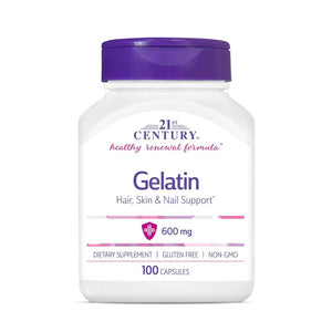 21st Century Gelatin 600mg 100 Capsules