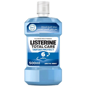 Listerine Total Care Tartar Protect 6-In-1 Arctic Mint Mouthwash 500ml