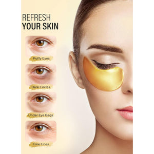 Maskiss 24k Gold Under Eye Patches (25 Pairs), Eye Mask, Collagen Skin Care Products, Eye Patches For Puffy Eyes, Eye Masks For Dark Circles And Puffiness