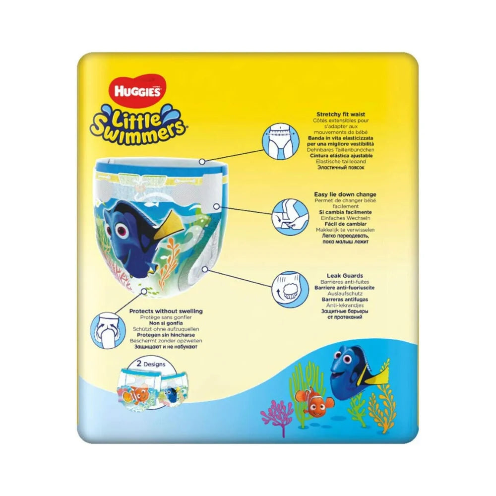 Huggies Little Swimmers Disney Pixar Finding Dory 12 Swim Nappies Size No.2-3 (3-8kg),5029053537795,