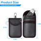 2Pack Faraday Key Bag With Fob, Car RFID Signal Blocking Carbon Fiber Pouch With Card Storage, Anti-Theft Anti-Hacking Keys Security Protector, Automotive Keys Protection Case Universal For Most Keys,