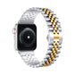 Baozai Stainless Steel Silver & Gold Watch Band,X002ASQXGV